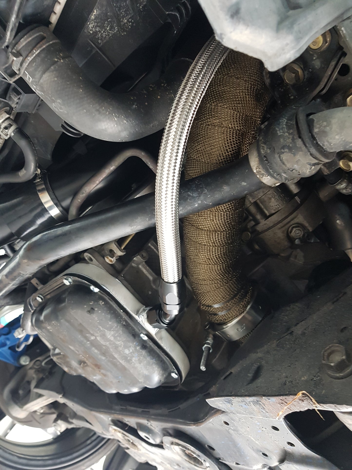 350Z & 350GT partial top mount single turbo kit